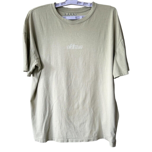 Boohoo Man Oversized T Shirt XS Limited Edition OFCL 13 Tan Art - Picture 3 of 10